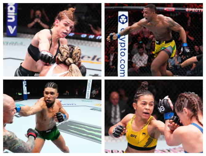 Com 3 brasileiros, UFC elege 5 lutas imperdíveis em maio