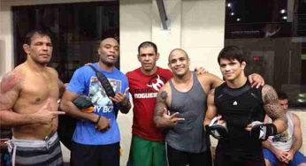 Com Anderson Silva e Minotauro, Team Nogueira treina duro no feriado