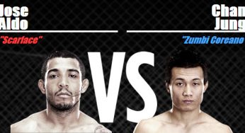 Infográfico traz aquecimento para luta de José Aldo vs. Zumbi Coreano no UFC Rio 4