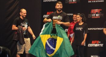 Pesagem em Brasília tem gringo com bandeira do Brasil, rapadura e encarada de costas. Veja fotos!