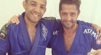 José Aldo posta foto de treino de jiu-jitsu com jogador campeão da Copa de 98