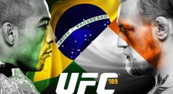 José Aldo defende cinturão contra Conor McGregor no UFC 189, em julho