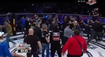 Vídeo: Erro de arbitragem provoca confusão generaliza em evento de MMA na Rússia