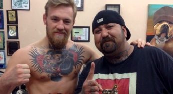 Conor McGregor tatua tigre gigante na barriga antes de luta contra Aldo