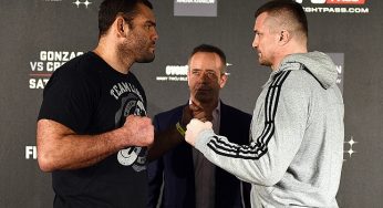 Vídeo: Assista à encarada de Gabriel Napão e Cro Cop antes do UFC Polônia