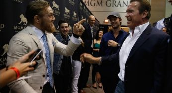 Schwarzenegger se rende a Mcgregor: ‘Um dos maiores atletas de todos os tempos’