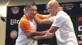 Vídeo: Royce e Sakuraba brincam em evento do Bellator