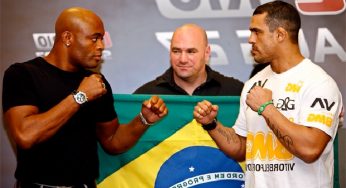 Vídeo: Anderson e Belfort batem bola na Arena da Baixada para promover o UFC 198