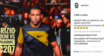 Werdum posta imagem provocando patrocinadora oficial do UFC