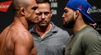 Pesagem do UFC Fortaleza tem encarada tensa entre Belfort e Gastelum