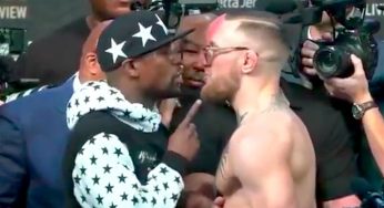 McGregor rebate acusações de racismo, e Mayweather joga dinheiro no irlandês