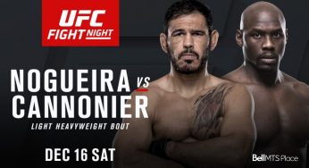 Minotouro x Cannonier sai do UFC Norfolk e é remarcado para Winnipeg