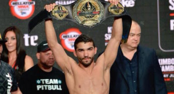 Machucado, Patrício Pitbull está fora de luta pelo titulo no Bellator 188