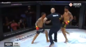 Vídeo: Lutadores brigam no cage após interrupção de árbitro