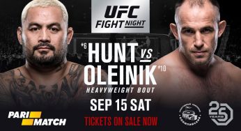 Mark Hunt e Alexey Oleynik fazem luta principal do UFC Moscou