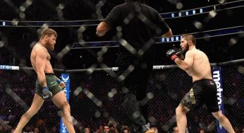 Há cinco anos, Khabib e McGregor protagonizavam luta histórica que terminou em pancadaria generalizada; relembre