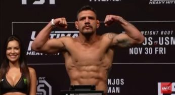 VÍDEO: Assista à pesagem e encaradas para o UFC Vegas 58, com Dos Anjos em destaque. Comentários e análises AO VIVO!