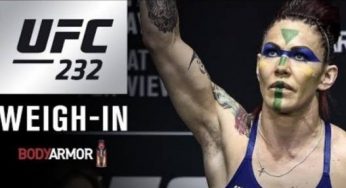 Vídeo: Assista à pesagem do UFC 232. AO VIVO!