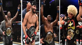 RETROSPECTIVA 2019 Parte 3: A volta de Khabib, Adesanya no topo, título de ‘cara mais duro’ e três cinturões em um evento