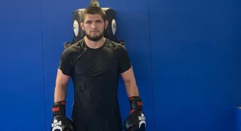 Khabib Nurmagomedov volta a treinar duas semanas após morte do pai