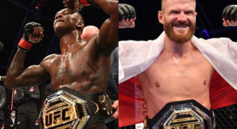 Campeões, Israel Adesanya e Jan Blachowicz faturam bônus de performance no UFC 253