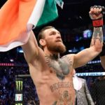 Conor McGregor ostenta a bandeira da Irlanda. Foto: Reprodução/Instagram