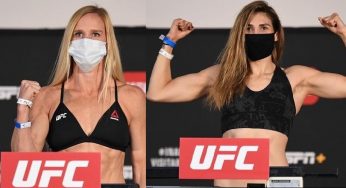 Em pesagem tranquila, Holly Holm e Irene Aldana confirmam confronto no UFC Ilha da Luta 4