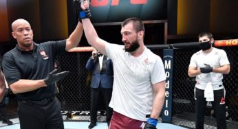 Com Khabib no corner, Abubakar Nurmagomedov vence a primeira no Ultimate