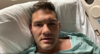 IMAGEM FORTE: Chris Weidman divulga foto com radiografia de perna quebrada no UFC 261