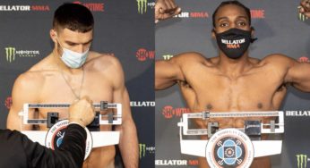 Em pesagem tranquila, Nemkov e Davis batem peso e confirmam duelo principal do Bellator 257