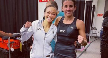 Derrotada por Marina Rodriguez, Michelle Waterson agradece brasileira por batalha no UFC Vegas 26