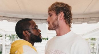 VÍDEO: Mayweather e Logan Paul fazem encarada tensa antes de luta neste domingo