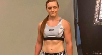 VÍDEO: Completamente debilitada, Aspen Ladd falha em pesagem do UFC Vegas 38 e luta é cancelada