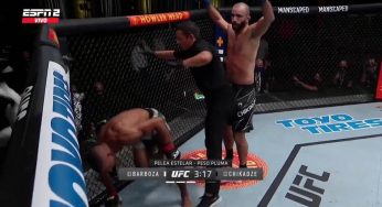 VÍDEO: Assista o nocaute brutal de Giga Chikadze sobre Edson Barboza no UFC Las Vegas 35