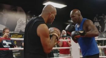 Vídeo: Perigoso ou em perigo? Holyfield exibe movimentação antes de desafio de boxe contra Belfort