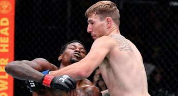 Kevin Holland sofre ‘cabeçada’ e é finalizado por Kyle Daukaus, mas luta termina sem resultado no UFC Vegas 38