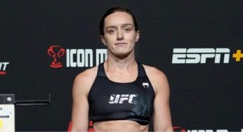 Após quase desmaiar em pesagem, Aspen Ladd lamenta luta cancelada no UFC Las Vegas 38