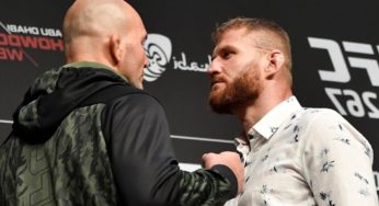 Vídeo: Veja como foi a primeira encarada entre Glover e Blachowicz, que disputam cinturão no UFC 267