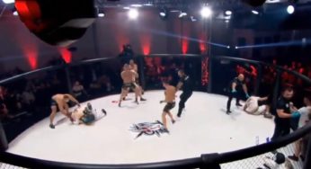 Vídeo: Evento polonês promove luta de MMA de cinco contra cinco, e sem luvas; resultado é pancadaria