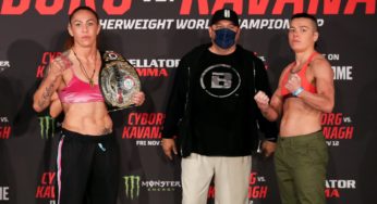 Em busca da terceira defesa de título, Cyborg enfrenta Kavanagh no Bellator 271 desta sexta-feira