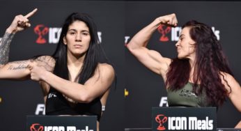 Em pesagem relâmpago, Ketlen Vieira e Miesha Tate batem peso e confirmam luta principal do UFC Las Vegas 43