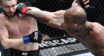 IMAGEM FORTE: Estreante cai sobre o braço e sofre fratura bizarra no UFC Las Vegas 47