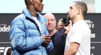 VÍDEO: Veja como foi a primeira encarada entre Israel Adesanya e Robert Whittaker antes de revanche