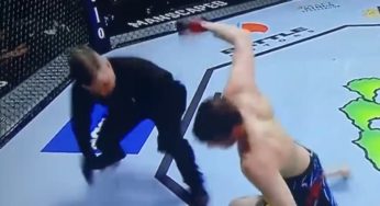 Vídeo: Árbitro recebe soco ao tentar separar lutador após nocaute no UFC Las Vegas 48