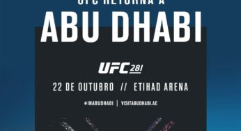 UFC agenda retorno para Abu Dhabi em outubro; confira detalhes