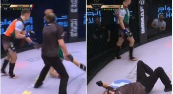 VÍDEO: Lutador mexicano erra golpe e nocauteia árbitro em evento de MMA no Bahrein