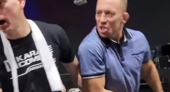 Vídeo: Georges St-Pierre e Stephen Thompson fazem paródia com ‘treta’ no Oscar e ‘imitam’ agressão