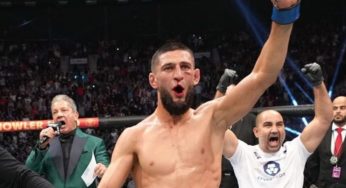 Khamzat Chimaev ‘passeia’ contra Kevin Holland e finaliza rival no primeiro round do UFC 279