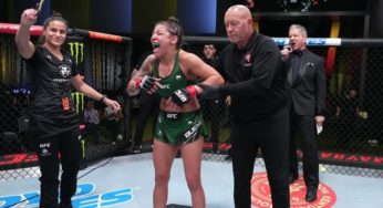 Mayra Sheetara recebe bônus de R$ 235 mil por protagonizar ‘Luta da Noite’ no UFC Vegas 51