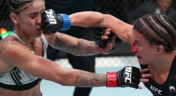 Istela Nunes começa bem, mas é derrotada por Sam Hughes e segue sem vencer no UFC